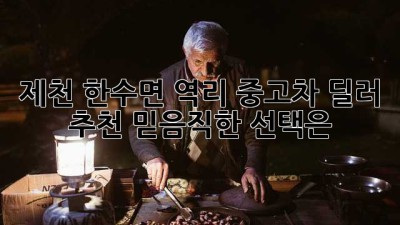 제천 한수면 역리 중고차 딜러 추천: 믿음직한 선택은?